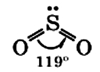 молекула сернистого газа